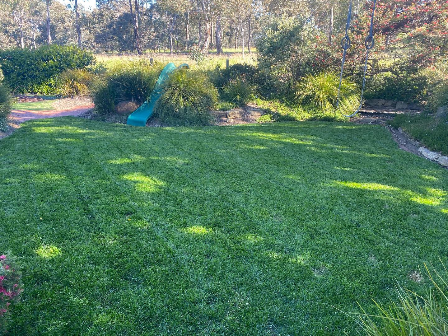 Tidy garden after a clean-up